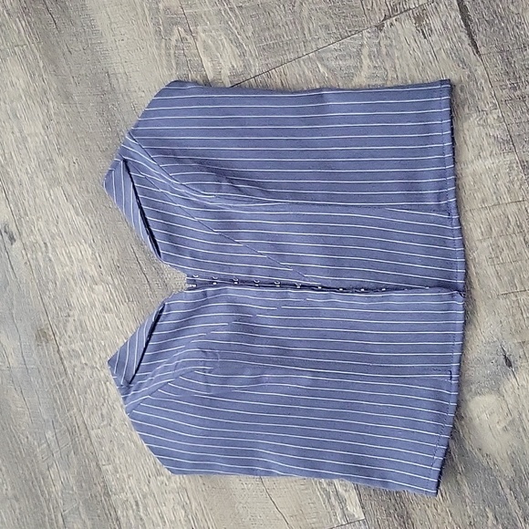 Express Women's Striped Folded V-Neck Corset Tube Top Size XS NWT - Picture 2 of 5